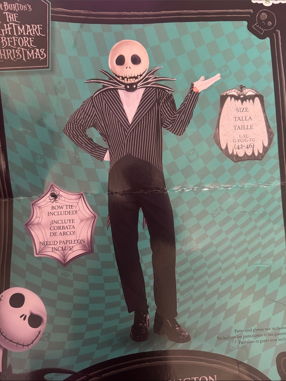 Jack Skellington Pinstripe Jacket - Black/White